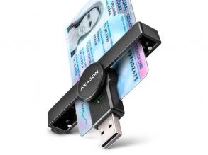 AXAGON CRE-SMPA USB Smart card PocketReader okos kártyaolvasó