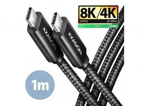 Axagon BUCM4X-CM10AB NewGEN+ 1m USB-C <> USB-C 4 Gen 3x2 / 240W kábel