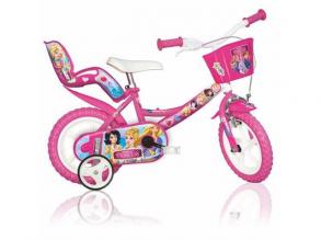 Princess rózsaszín gyerek bicikli 12-es méretben - Dino Bikes kerékpár