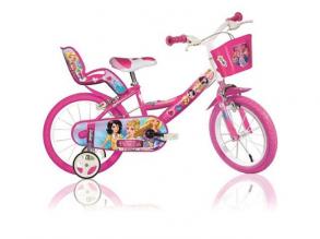 Princess rózsaszín gyerek bicikli 14-es méretben - Dino Bikes kerékpár