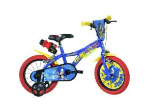 Sonic kék-sárga gyerek bicikli 14-es méretben - Dino Bikes kerékpár