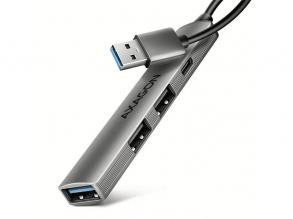 Axagon HUE-STA ALU STRIP USB-A 4 port hub