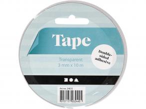 Kétoldalú ragasztócsík - 3mm, 10 m