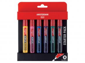 Amsterdam akrilfilc-alapkészlet, 6 db.