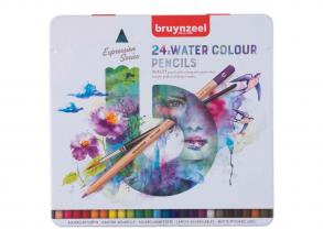 Bruynzeel Expression akvarell ceruzák, 24 darabos doboz