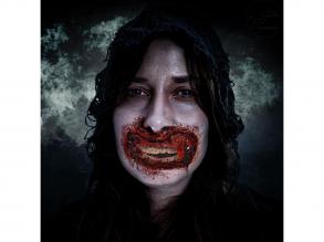 Latex horror száj ragasztóval