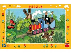 Kisvakond és a mozdony 15 darabos puzzle