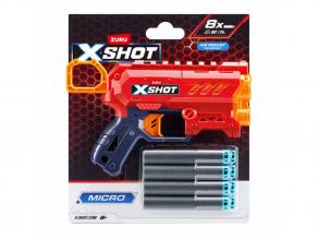 ZURU X-shot Micro 2.0 szivacslövő fegyver, 8 nyíllal