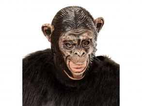 Csimpánz - 3/4-es maszk, nyitott szájjal
