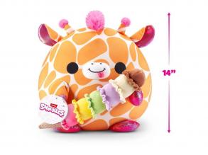 ZURU Snackles Core Lola kerek plüss, 30 cm