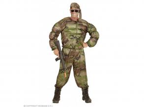 Szuperkatona izomnyomott férfi jelmez