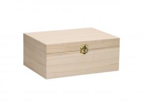 A5 natúr fa doboz zárható tetővel