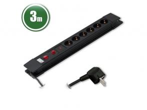 PRC 6-os túlfeszültség védett (3 m) elosztó