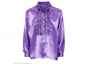 Fodros selyem ing, lila férfi jelmez
