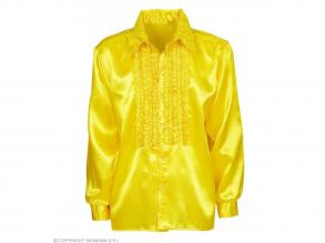 Fodros selyem ing, sárga férfi jelmez