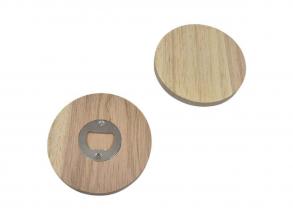 Kerek fa sörnyitó, 9,5 cm