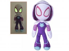 Marvel: Amazing Friends - Pókember Ghost Spider plüssgura sötétben világító szemekkel 25cm