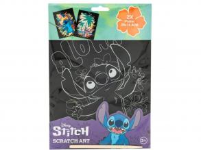 Canenco: Stitch képkarc poszter, 29x15 cm, 2 db-os