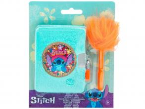 Canenco: Stitch Plüss napló bolyhos tollal