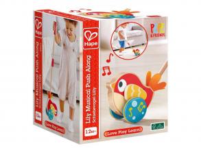 Hape Lilly madár fa tolójáték hanggal