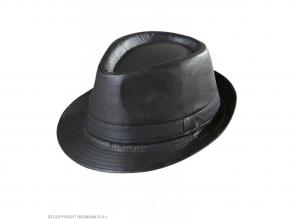 Fekete bőrhatású kalap