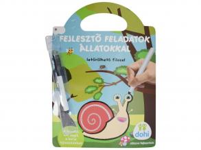 Fejlesztő feladatok állatokkal letörölhető filccel - D-Toys