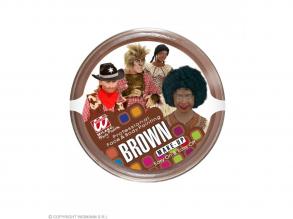 Barna testfesték, tégelyes