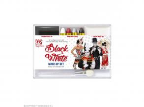 Arcfesték, fekete / fehér