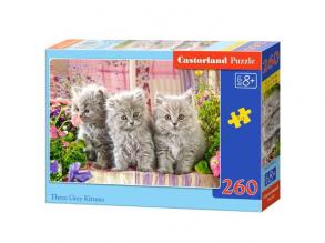 Három szürke kiscica 260db-os puzzle - Castorland