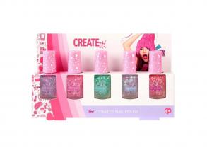 Create It! Körömlakk, konfettis, 5 db-os szett
