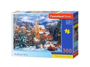 Szánkózás a hóban 300db-os puzzle - Castorland