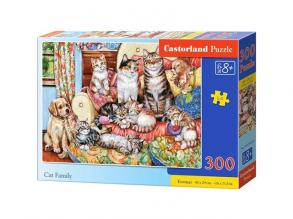 Cica család 300db-os puzzle - Castorland