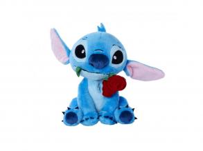 Stitch plüss 25 cm: Stitch rózsával