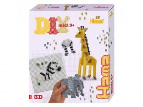 Hama vasalógyöngy készlet ajándékdobozban - 3D szafari