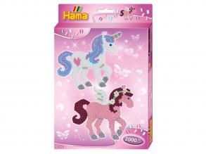 Hama vasalható gyöngy készlet: Egyszarvú - 2500 darabos