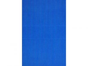 Kék dekorációs 3D hullámpapír 50x70cm 161g 1db