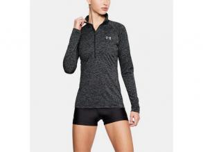 Tech 1/2 Zip - Twist Under Armour női fekete színű training hosszú ujjú póló