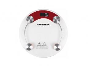 Hausberg HB-6000RS vörös üveg fürdőszobai mérleg