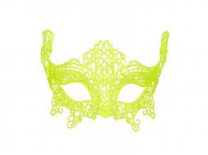 Neonsárga csipke szemmaszk