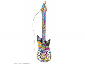 60-as éveket idéző felfújható gitár, 105 cm