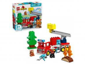 LEGO DUPLO: Tűzoltóautó tömlővel és tűzoltóval (10473)