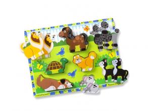 Kis kedvencek vastag fa formapuzzle 8 elemmel - Melissa & Doug
