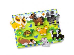 Kis kedvencek vastag fa formapuzzle 8 elemmel - Melissa & Doug