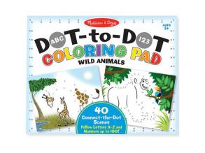 Vadállatok pontösszekötös rajzfüzet - Melissa & Doug