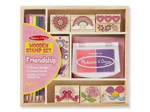 Barátság fa nyomda készlet ceruzákkal - Melissa & Doug
