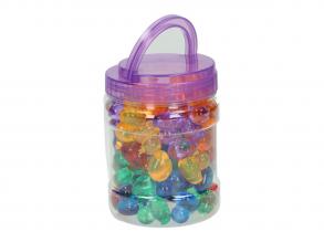 Színes átlátszó játék kacsa, többféle  60 db