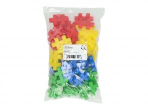 Puzzle formájú építőszett, 60 darabos