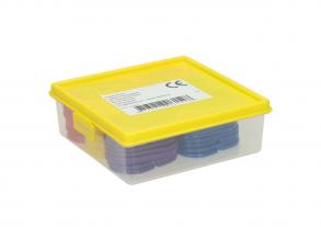 Láncszem építőelem szett tárolódobozban, 60 darabos