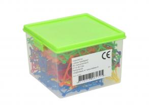 Keretösszekötő építőelemek  200 darab tárolódobozban