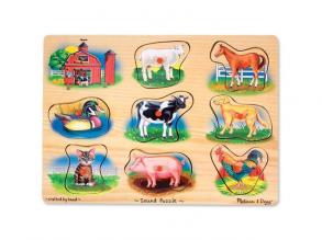 Farm állatai hangos puzzle